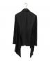 yohji yamamoto+Noir (ヨウジヤマモトプリュスノアール) ウール切替デザインジャケット ブラック サイズ:3：15000円