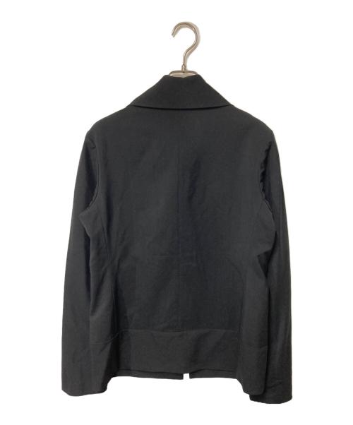 yohji yamamoto+noir（ヨウジヤマモトプリュスノアール）yohji yamamoto+Noir (ヨウジヤマモトプリュスノアール) ウールスタンドカラージャケット ブラック サイズ:2の古着・服飾アイテム