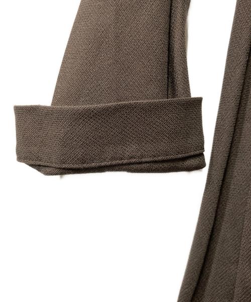 yohji yamamoto+noir（ヨウジヤマモトプリュスノアール）yohji yamamoto+Noir (ヨウジヤマモトプリュスノアール) レーヨンコート ブラウン サイズ:2の古着・服飾アイテム