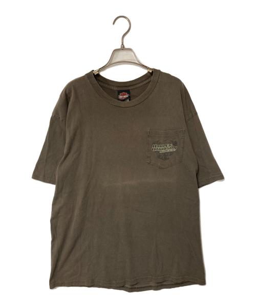 HARLEY-DAVIDSON（ハーレーダビッドソン）HARLEY-DAVIDSON (ハーレーダビッドソン) Tシャツ ブラウン サイズ:XLの古着・服飾アイテム