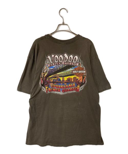 HARLEY-DAVIDSON（ハーレーダビッドソン）HARLEY-DAVIDSON (ハーレーダビッドソン) Tシャツ ブラウン サイズ:XLの古着・服飾アイテム