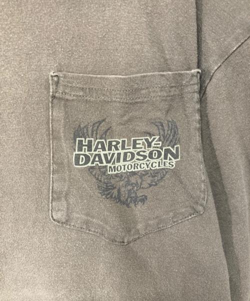HARLEY-DAVIDSON（ハーレーダビッドソン）HARLEY-DAVIDSON (ハーレーダビッドソン) Tシャツ ブラウン サイズ:XLの古着・服飾アイテム