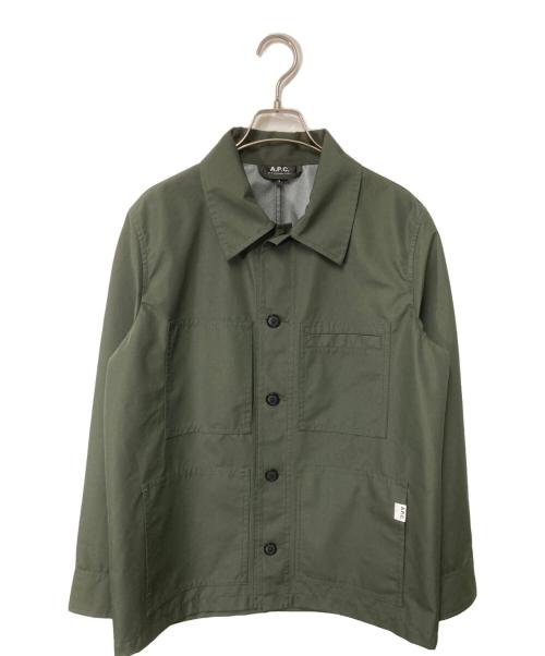 A.P.C.（アーペーセー）A.P.C. (アーペーセー) ナイロンカバーオール カーキ サイズ:Sの古着・服飾アイテム