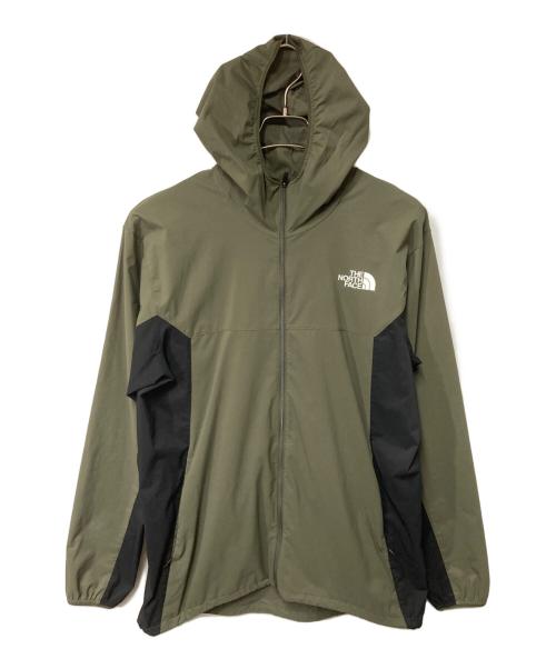 THE NORTH FACE（ザ ノース フェイス）THE NORTH FACE (ザ ノース フェイス) エニータイムウィンドフーディ カーキ×ブラック サイズ:Ｍの古着・服飾アイテム