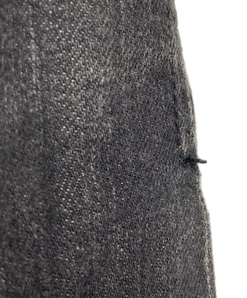 yohji yamamoto+noir（ヨウジヤマモトプリュスノアール）yohji yamamoto+Noir (ヨウジヤマモトプリュスノアール) デニムプリーツスカート ブラック サイズ:1 実寸参照の古着・服飾アイテム
