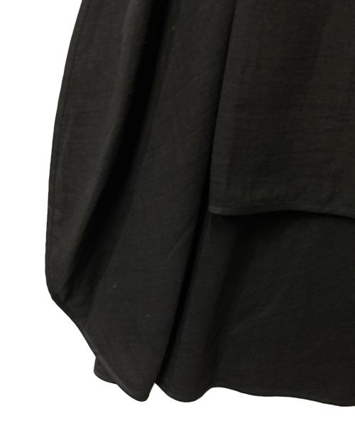 YOHJI YAMAMOTO（ヨウジヤマモト）YOHJI YAMAMOTO (ヨウジヤマモト) ラップスカート ブラック サイズ:1の古着・服飾アイテム