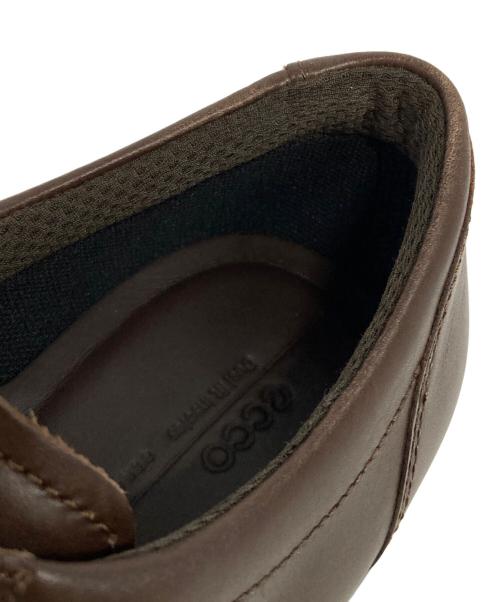 ECCO（エコー）ECCO (エコー) レザーダービージュース ブラウン サイズ:43の古着・服飾アイテム