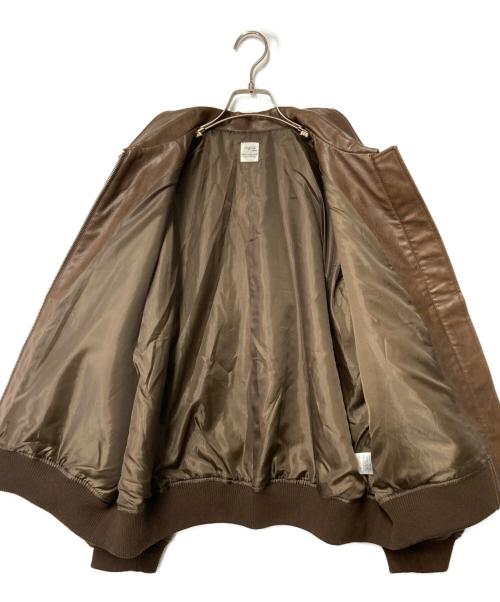 ungird（アングリッド）ungird (アングリッド) フェイクレザーブルゾン ブラウン サイズ:Freeの古着・服飾アイテム
