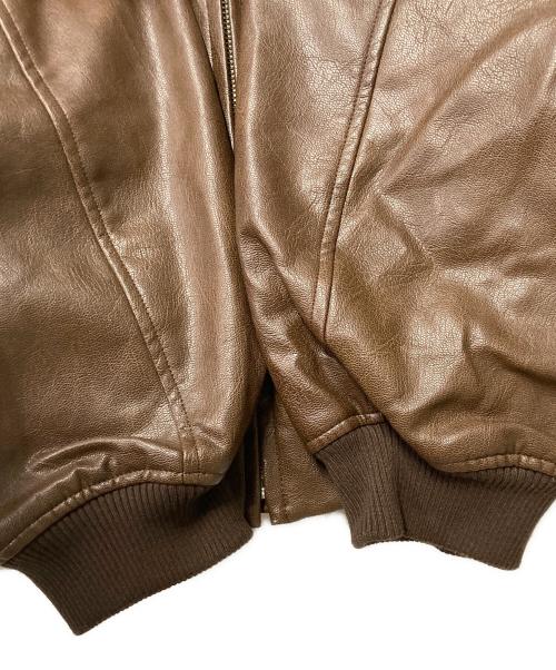 ungird（アングリッド）ungird (アングリッド) フェイクレザーブルゾン ブラウン サイズ:Freeの古着・服飾アイテム