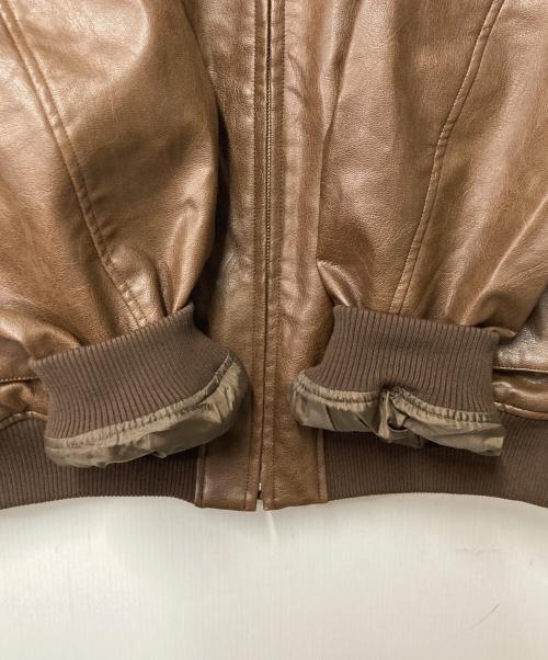 ungird（アングリッド）ungird (アングリッド) フェイクレザーブルゾン ブラウン サイズ:Freeの古着・服飾アイテム