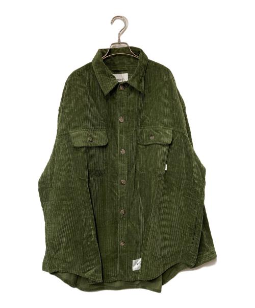 WTAPS（ダブルタップス）WTAPS (ダブルタップス) WCPO / LS / COTTON. CORDUROY グリーン サイズ:X04 実寸参照の古着・服飾アイテム