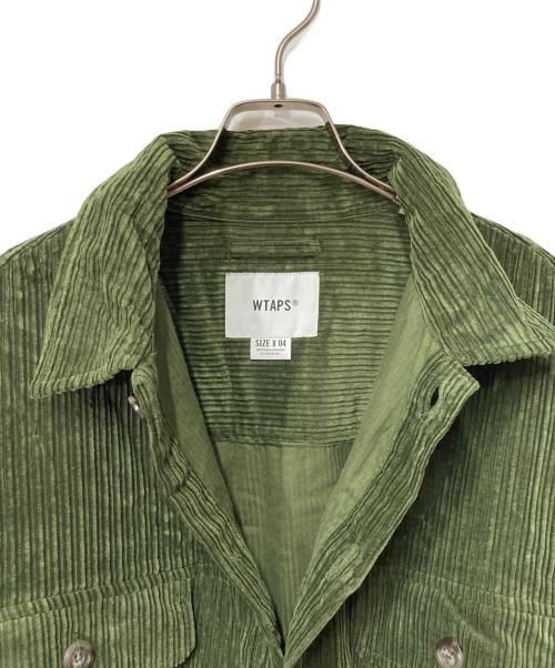 WTAPS（ダブルタップス）WTAPS (ダブルタップス) WCPO / LS / COTTON. CORDUROY グリーン サイズ:X04 実寸参照の古着・服飾アイテム