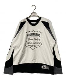 NEIGHBORHOOD（ネイバーフッド）の古着「HOCKEY SHIRT LS」｜ホワイト×ブラック