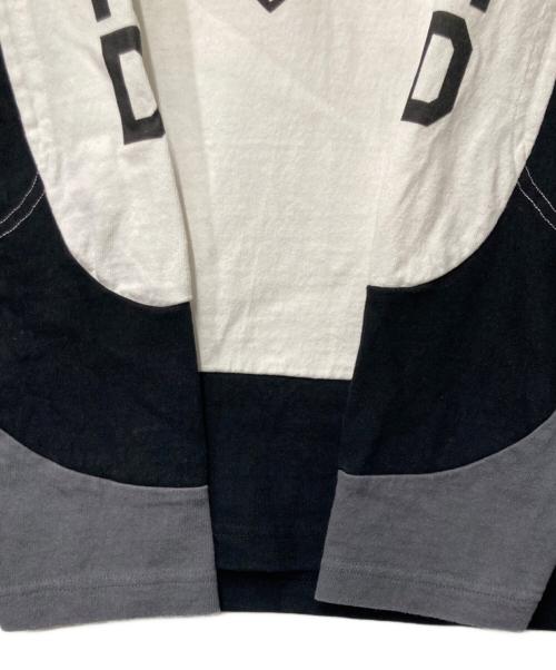 NEIGHBORHOOD（ネイバーフッド）NEIGHBORHOOD (ネイバーフッド) HOCKEY SHIRT LS ホワイト×ブラック サイズ:Lの古着・服飾アイテム