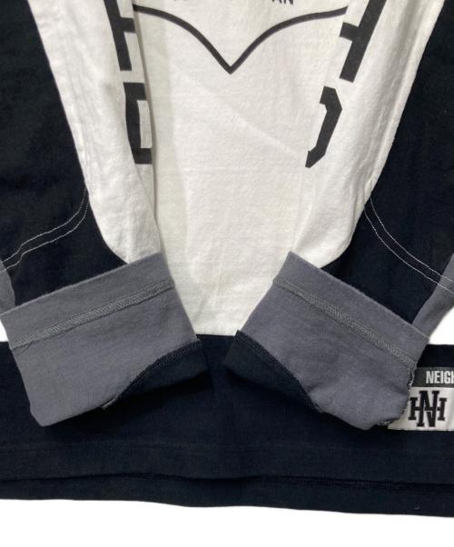 NEIGHBORHOOD（ネイバーフッド）NEIGHBORHOOD (ネイバーフッド) HOCKEY SHIRT LS ホワイト×ブラック サイズ:Lの古着・服飾アイテム