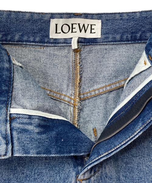 LOEWE（ロエベ）LOEWE (ロエベ) アナグラムバギーデニムパンツ インディゴ サイズ:36の古着・服飾アイテム
