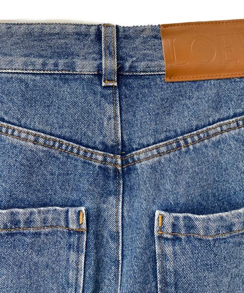 LOEWE（ロエベ）LOEWE (ロエベ) アナグラムバギーデニムパンツ インディゴ サイズ:36の古着・服飾アイテム