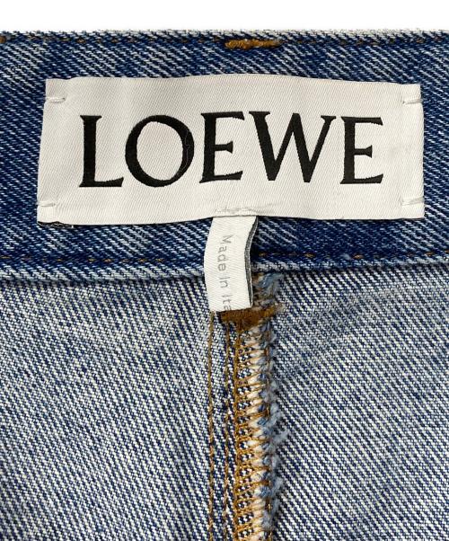 LOEWE（ロエベ）LOEWE (ロエベ) アナグラムバギーデニムパンツ インディゴ サイズ:36の古着・服飾アイテム
