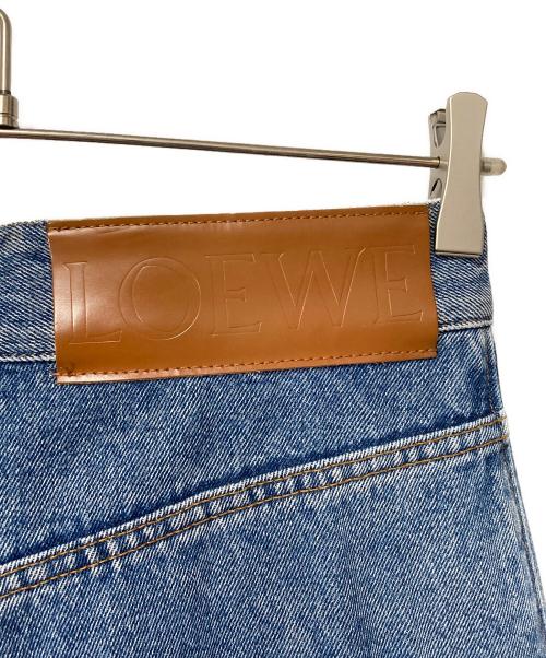 LOEWE（ロエベ）LOEWE (ロエベ) アナグラムバギーデニムパンツ インディゴ サイズ:36の古着・服飾アイテム