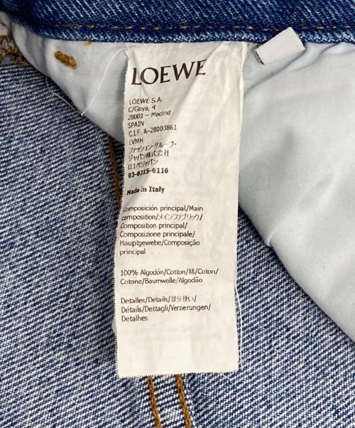 LOEWE（ロエベ）LOEWE (ロエベ) アナグラムバギーデニムパンツ インディゴ サイズ:36の古着・服飾アイテム
