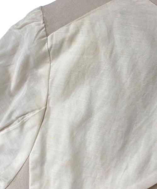 Whim Gazette（ウィムガゼット）Whim Gazette (ウィムガゼット) ノーカラージャケット ベージュ サイズ:Freeの古着・服飾アイテム