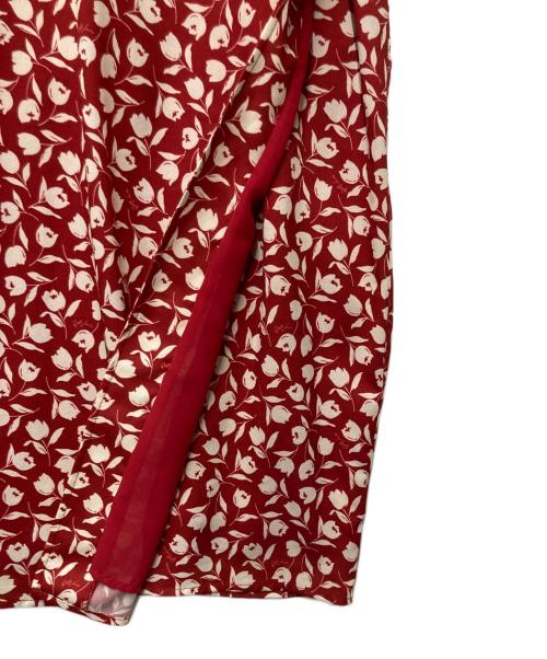 ROSY LUCE（ロージールーチェ）ROSY LUCE (ロージールーチェ) TULIP SQUARE NECK DRESS レッド サイズ:Sの古着・服飾アイテム