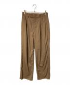 AURALEEオーラリー）の古着「SUPER FINE TROPICAL WOOL SLACKS」｜カーキ
