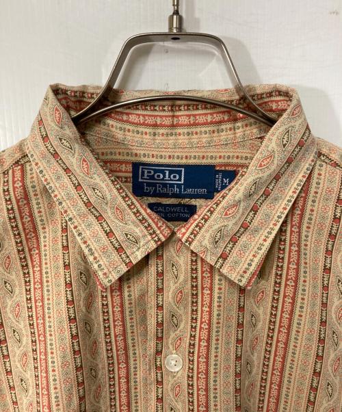 POLO RALPH LAUREN（ポロ・ラルフローレン）POLO RALPH LAUREN (ポロ・ラルフローレン) ペイズリー柄オープンカラーシャツ ベージュ サイズ:Ｍの古着・服飾アイテム
