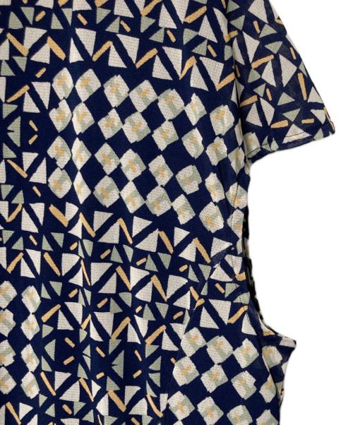 Leilian（レリアン）LEILIAN (レリアン) 総柄ワンピース ネイビー サイズ:13の古着・服飾アイテム