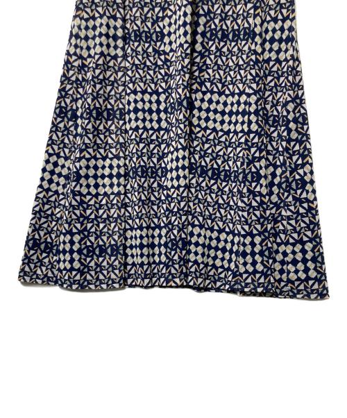 Leilian（レリアン）LEILIAN (レリアン) 総柄ワンピース ネイビー サイズ:13の古着・服飾アイテム