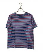 Leilianレリアン）の古着「ボーダーTシャツ」｜ブルー×レッド