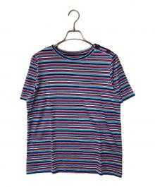 Leilian（レリアン）の古着「ボーダーTシャツ」｜ブルー×レッド