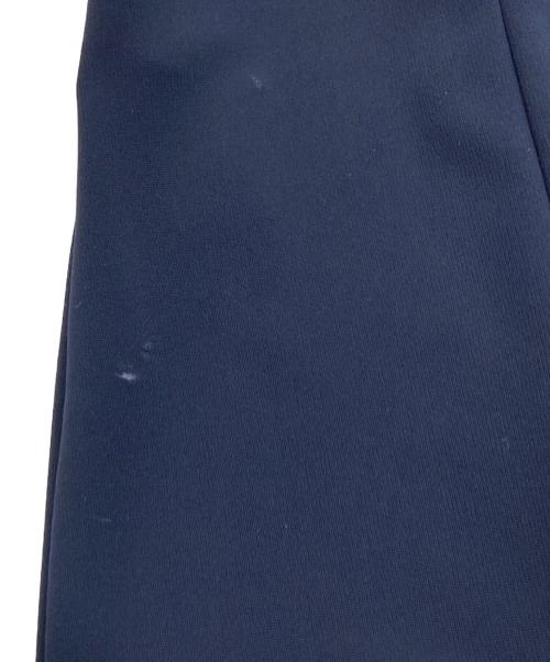 Leilian（レリアン）Leilian (レリアン) チェーン柄ノーカラーブラウス ネイビー サイズ:13の古着・服飾アイテム