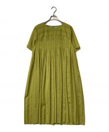 Leilian（レリアン）の古着「カットワークワンピース」｜グリーン