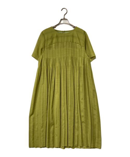 Leilian（レリアン）Leilian (レリアン) カットワークワンピース グリーン サイズ:13の古着・服飾アイテム
