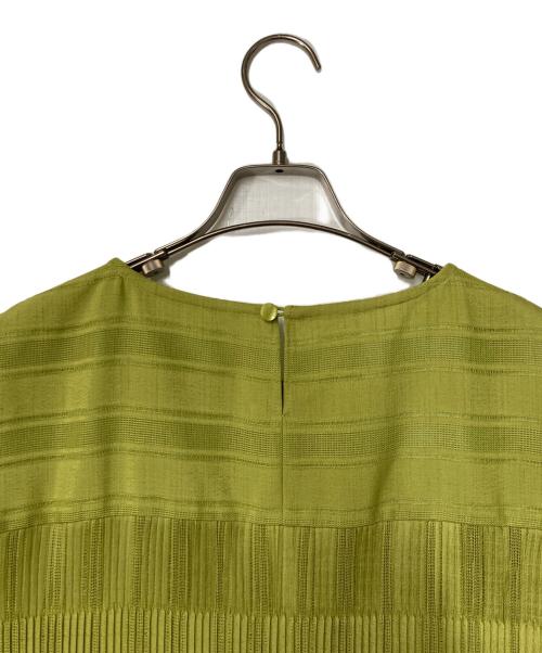 Leilian（レリアン）Leilian (レリアン) カットワークワンピース グリーン サイズ:13の古着・服飾アイテム