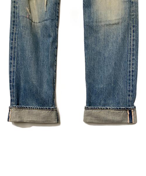 Hysteric Glamour（ヒステリックグラマー）Hysteric Glamour (ヒステリックグラマー) ダメージ加工スタッズデニムパンツ インディゴ サイズ:28の古着・服飾アイテム