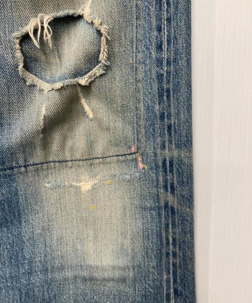 Hysteric Glamour（ヒステリックグラマー）Hysteric Glamour (ヒステリックグラマー) ダメージ加工スタッズデニムパンツ インディゴ サイズ:28の古着・服飾アイテム