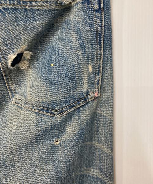 Hysteric Glamour（ヒステリックグラマー）Hysteric Glamour (ヒステリックグラマー) ダメージ加工スタッズデニムパンツ インディゴ サイズ:28の古着・服飾アイテム