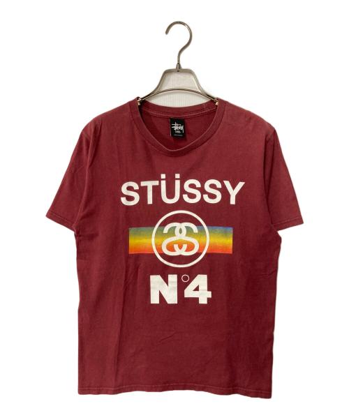 stussy（ステューシー）stussy (ステューシー) ロゴTシャツ ブラウン サイズ:Sの古着・服飾アイテム