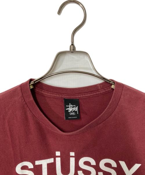 stussy（ステューシー）stussy (ステューシー) ロゴTシャツ ブラウン サイズ:Sの古着・服飾アイテム