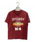 stussy（ステューシー）の古着「ロゴTシャツ」｜ブラウン