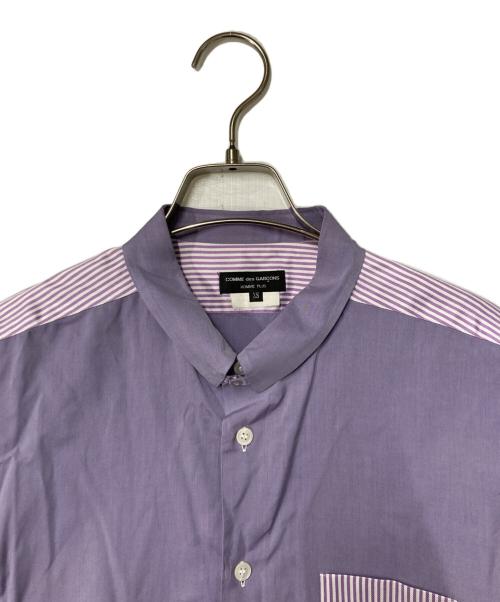 COMME des GARCONS HOMME PLUS（コムデギャルソンオムプリュス）COMME des GARCONS HOMME PLUS (コムデギャルソンオムプリュス) 切替シャツ パープル サイズ:XSの古着・服飾アイテム