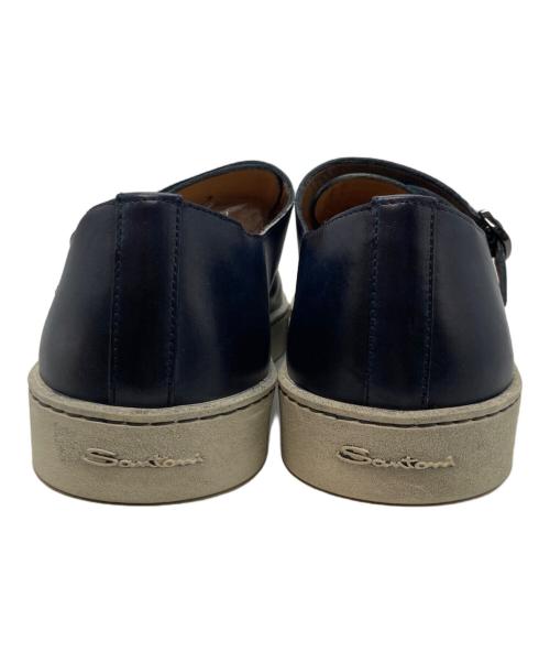 Santoni（サントーニ）Santoni (サントーニ) ダブルモンク レザーシューズ ネイビー サイズ:7の古着・服飾アイテム
