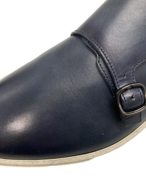 Santoni（サントーニ）Santoni (サントーニ) ダブルモンク レザーシューズ ネイビー サイズ:7の古着・服飾アイテム