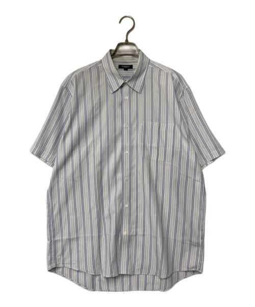 BURBERRY LONDON（バーバリーロンドン）BURBERRY LONDON (バーバリーロンドン) ストライプシャツ ブルー サイズ:XLの古着・服飾アイテム