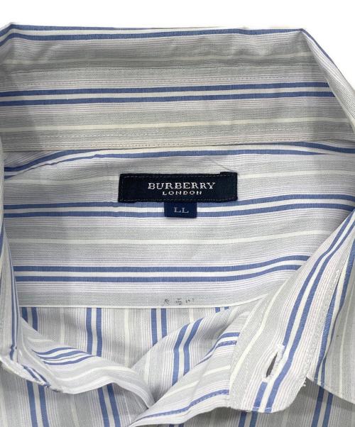 BURBERRY LONDON（バーバリーロンドン）BURBERRY LONDON (バーバリーロンドン) ストライプシャツ ブルー サイズ:XLの古着・服飾アイテム