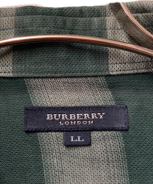 BURBERRY LONDON（バーバリーロンドン）BURBERRY LONDON (バーバリーロンドン) チェックBDシャツ グリーン サイズ:LLの古着・服飾アイテム