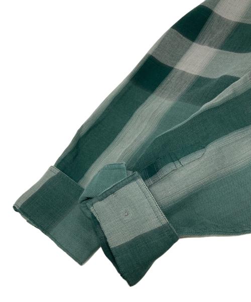 BURBERRY LONDON（バーバリーロンドン）BURBERRY LONDON (バーバリーロンドン) チェックBDシャツ グリーン サイズ:LLの古着・服飾アイテム