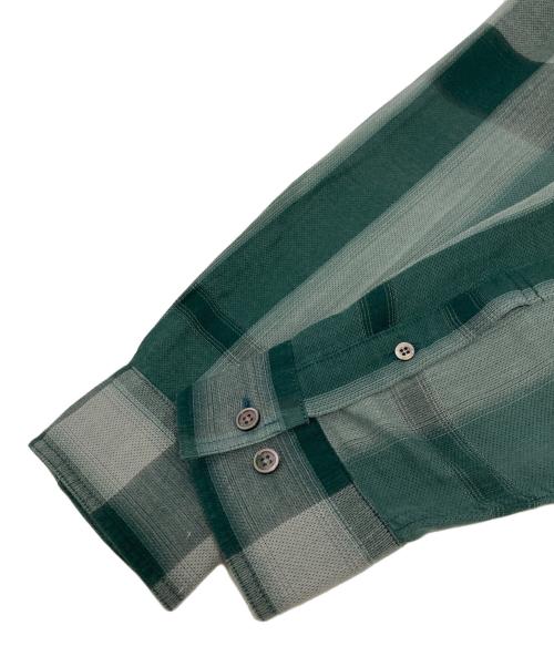 BURBERRY LONDON（バーバリーロンドン）BURBERRY LONDON (バーバリーロンドン) チェックBDシャツ グリーン サイズ:LLの古着・服飾アイテム